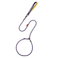 Slip Lead Dog Leash 5 FT Dog Training Leash with Metal Stopper Durable No Pulling Dog Lead Leash with Comfortable Handle Nylon Heavy Duty Rope Dog Leash for Large Medium Small Dogs (Purple)