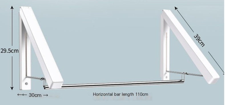 Mini No-Drill Wall-Mounted Clothes Hanger Set