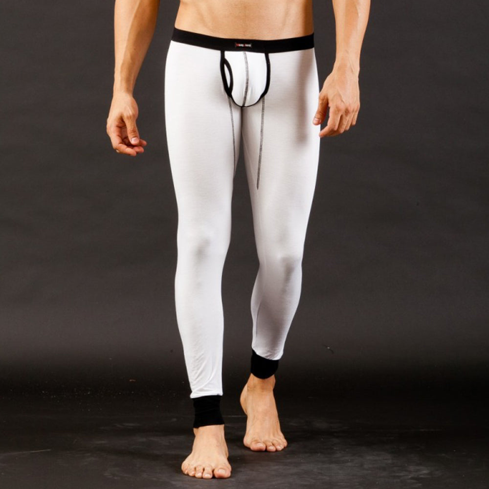 Men's Fashion Warm Long Johns with Penis Bag Tights