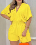 2023 Spring Summer Women's Casual V-Neck Jumpsuit