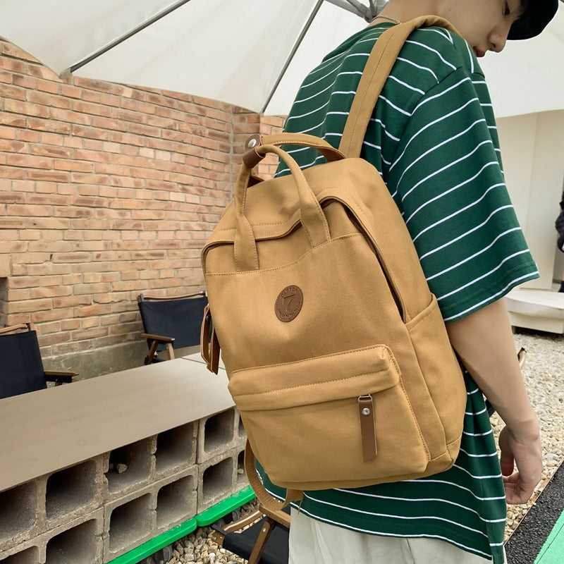 Canvas Backpack for Women - Vintage Style for Students