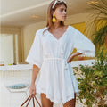 Wholesale Cotton Blend Beach Cover-Up with Tie