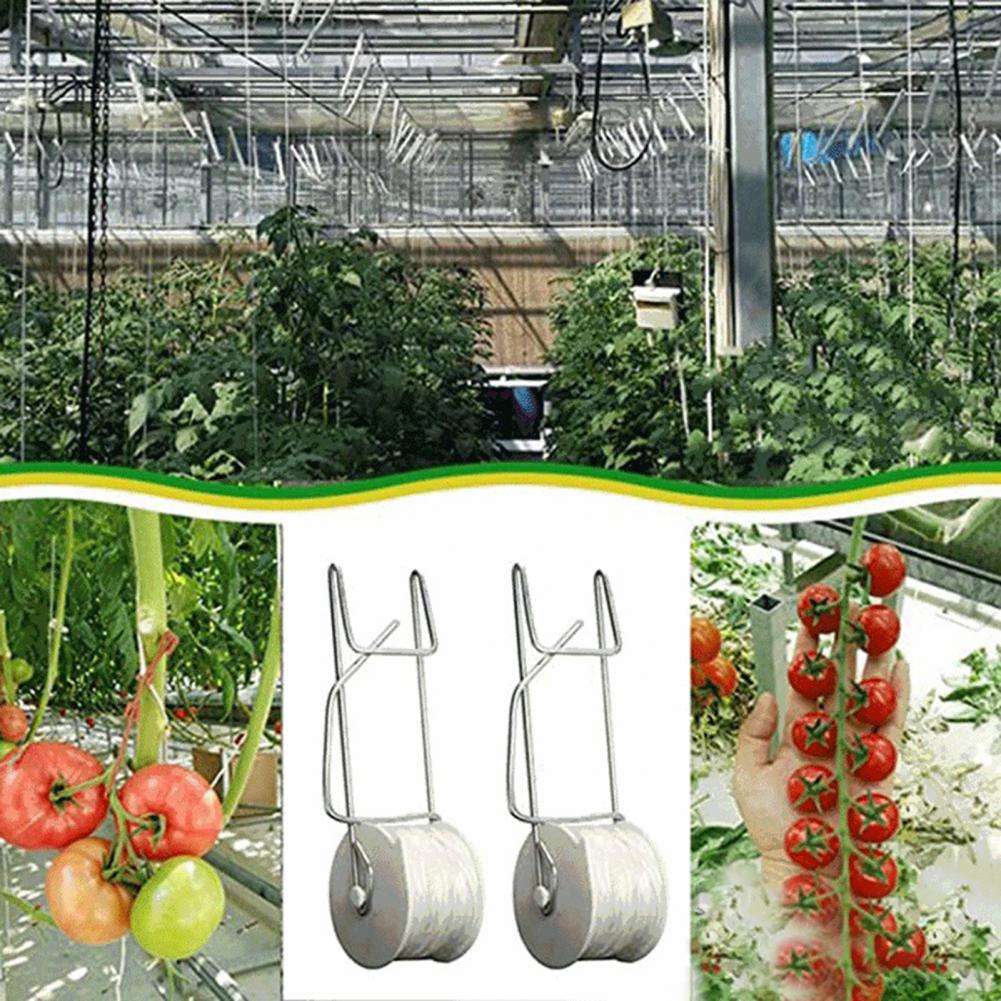 Plastic Twine Crop Trellis Roller Hook for Garden Use