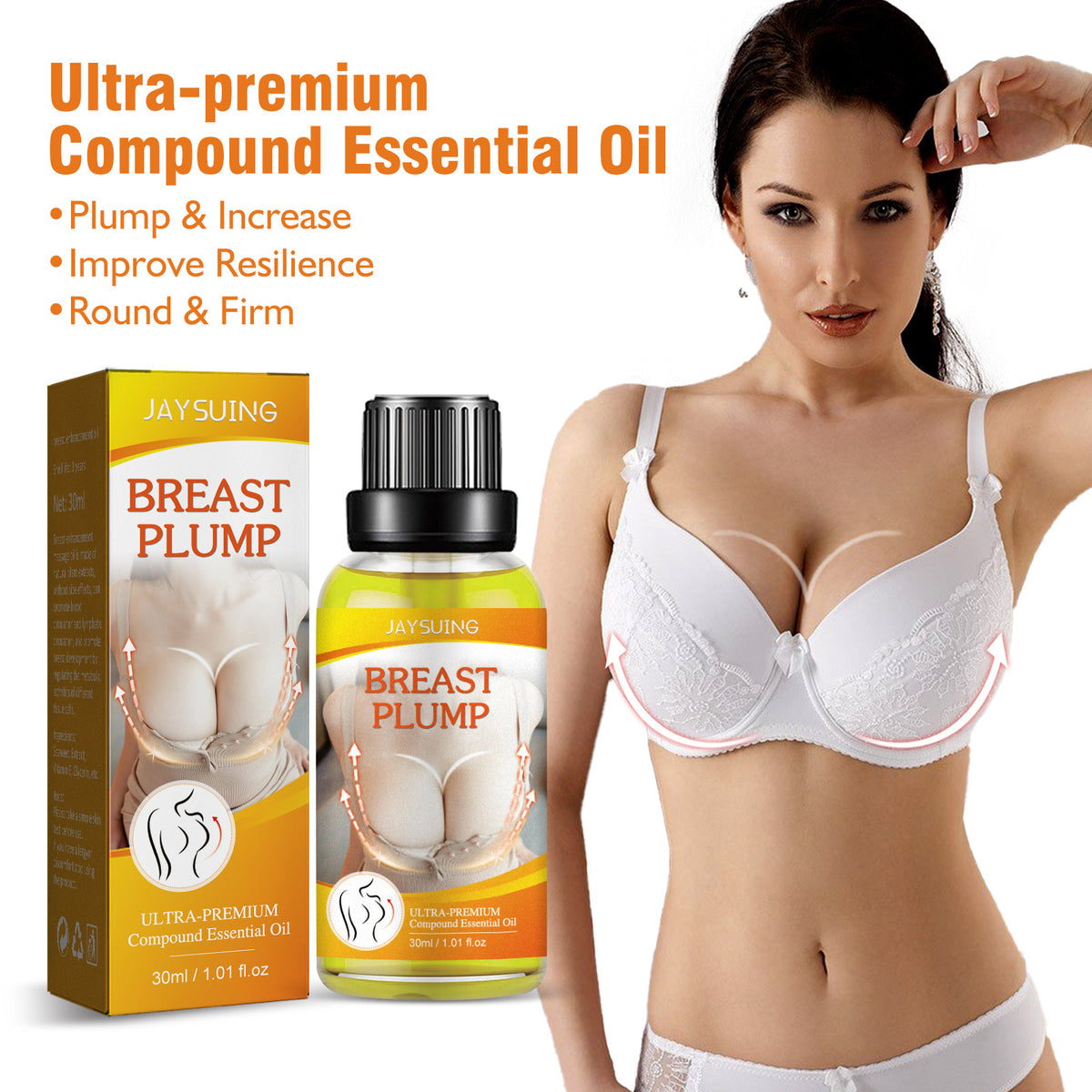 Jaysuing Bust Firming Massage Oil for Fullness and Lift