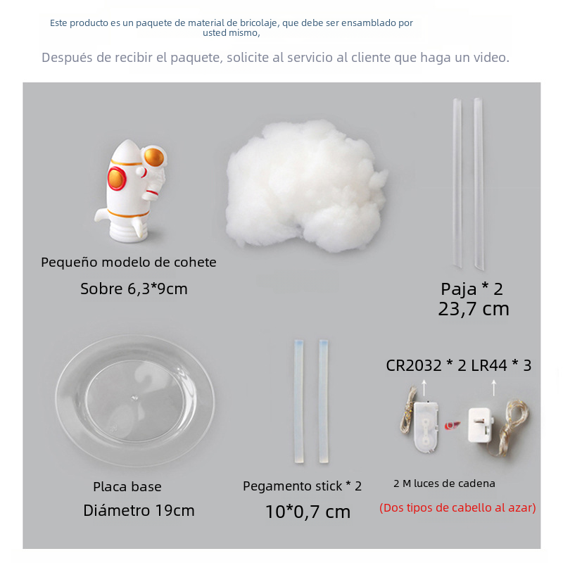 Creative Rocket Lamp DIY Kit - Astronaut Night Light