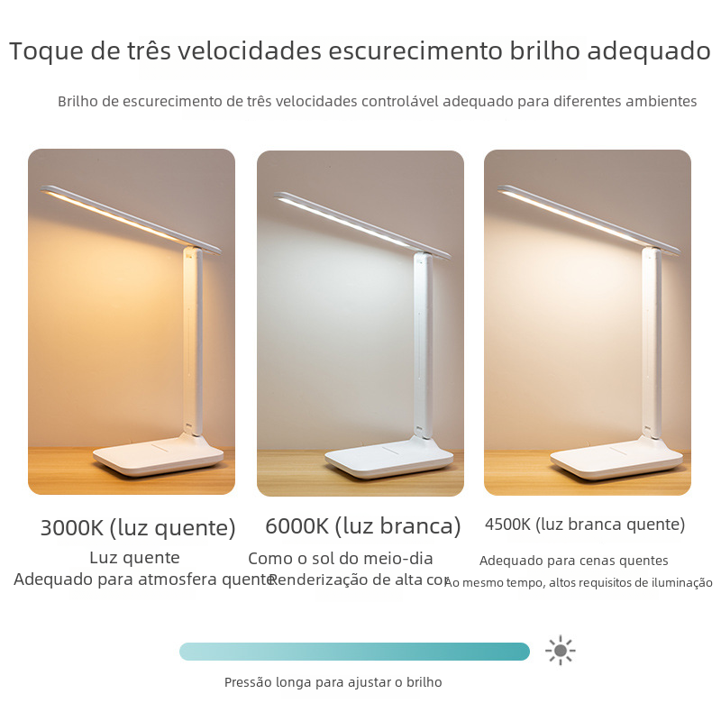 Foldable LED Desk Lamp for Eye Protection and Reading