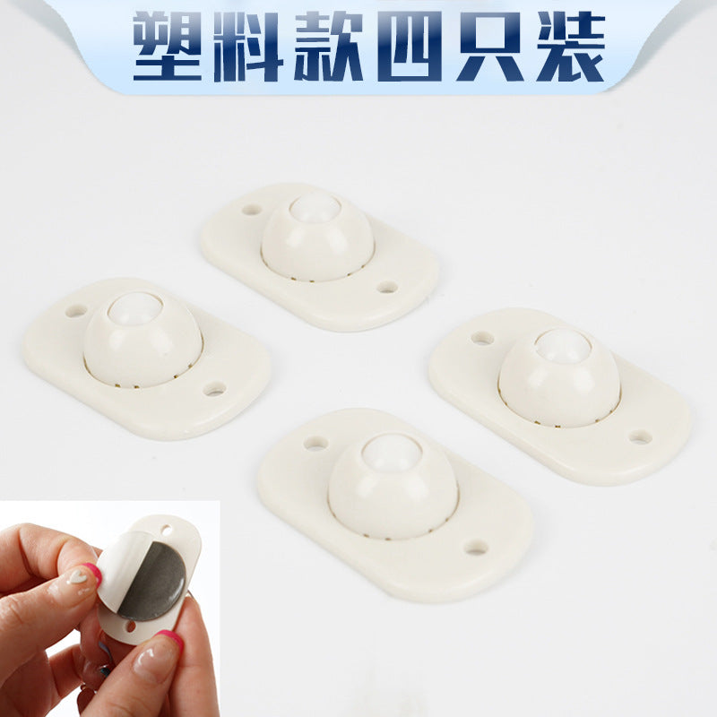 Universal Rolling Ball Casters for Storage Boxes