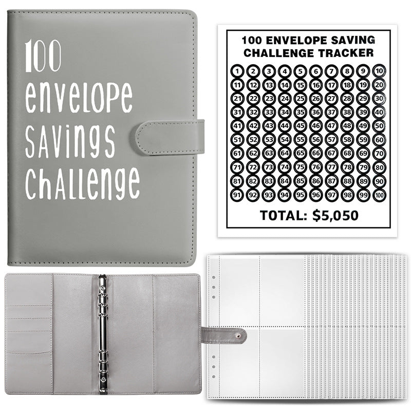 100 Envelope Challenge Notebook for Couples' Savings