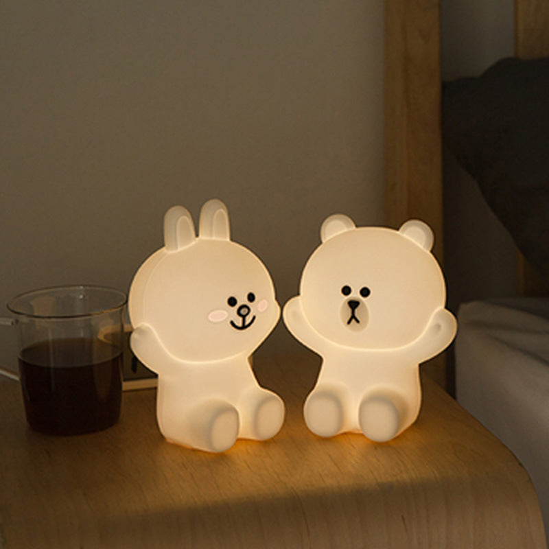 Brown Bear Bedroom Cute LED Night Light for Home