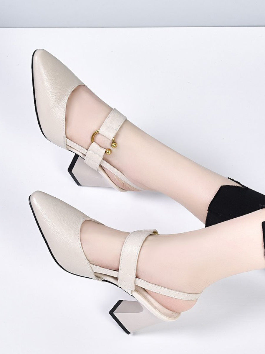 Summer Women's Chunky Heeled Sandals - Fashion Footwear