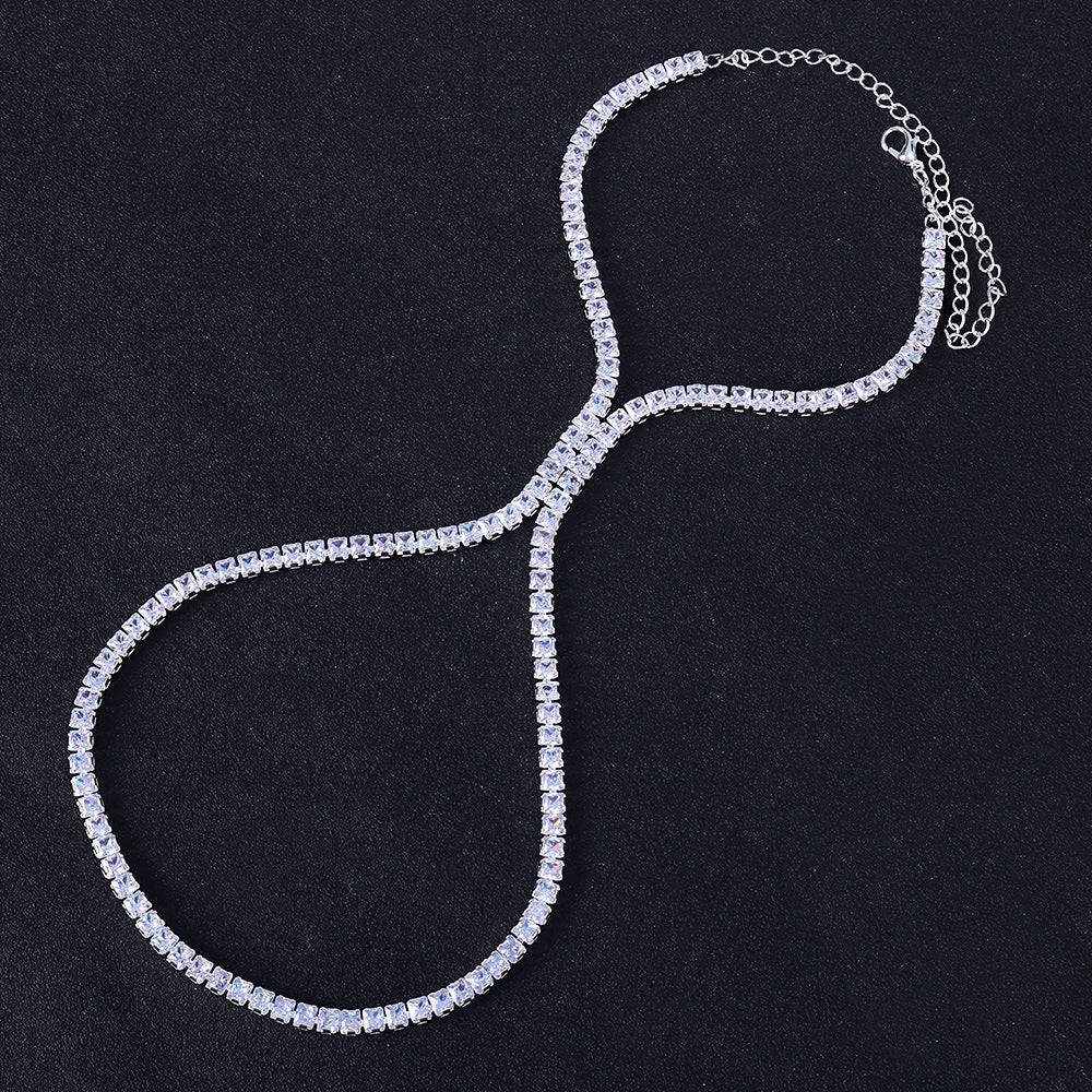 Luxury Zircon Anklet for High Heels and Runway Shows