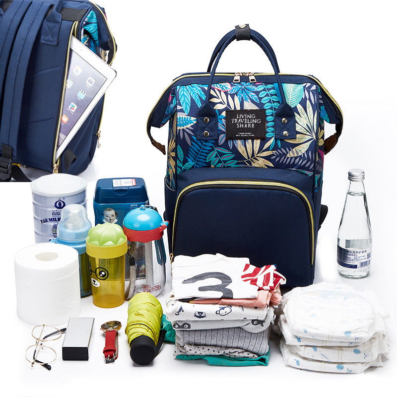 Large Capacity Waterproof Mommy Backpack for Moms