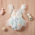 Mesh Embroidered Crawling Outfit