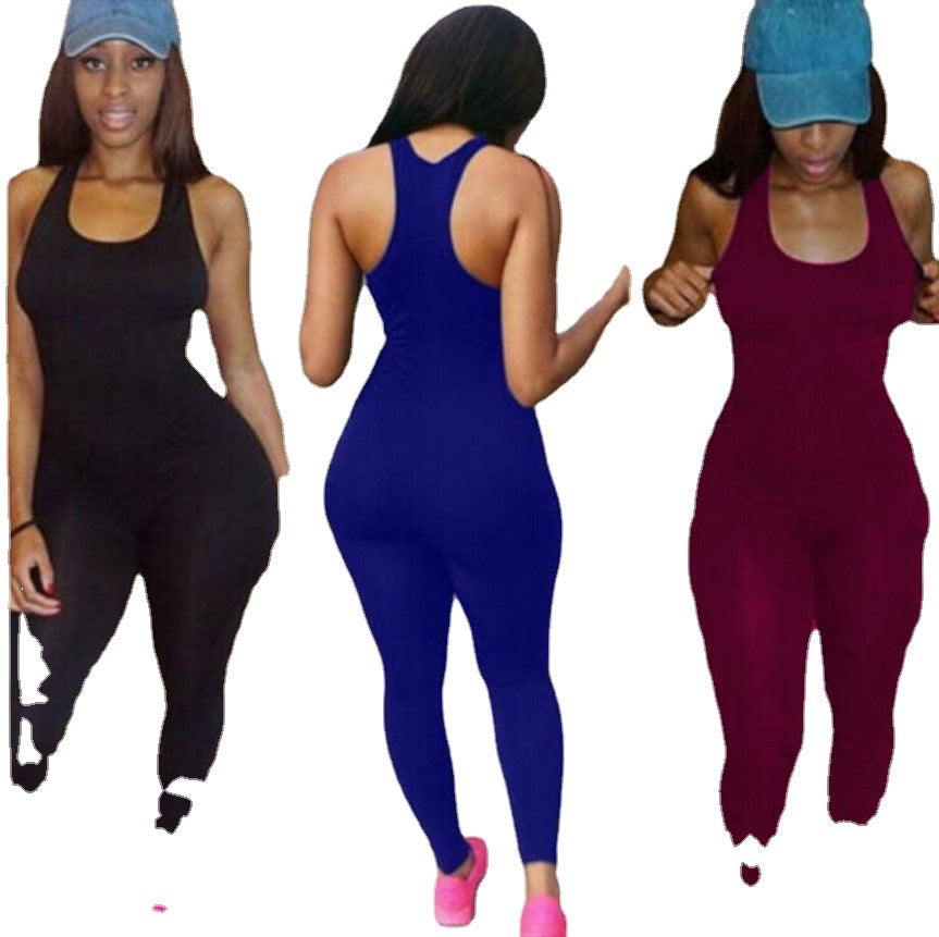 Summer Plus Size Women's Milk Silk Jumpsuit Pants