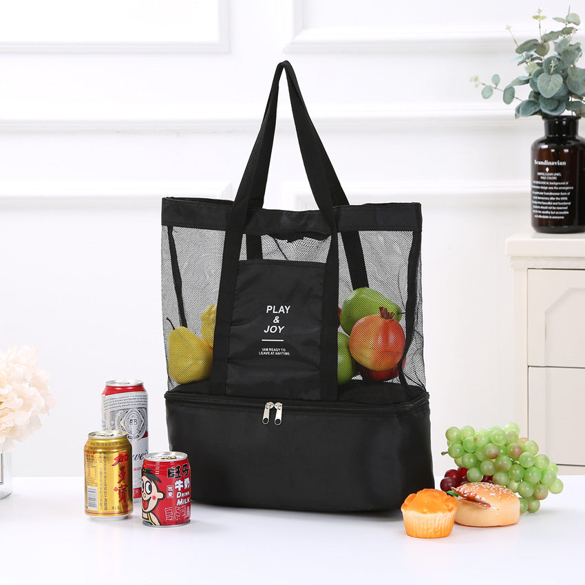 Double-Layer Insulated Picnic Bag for Outdoor Travel