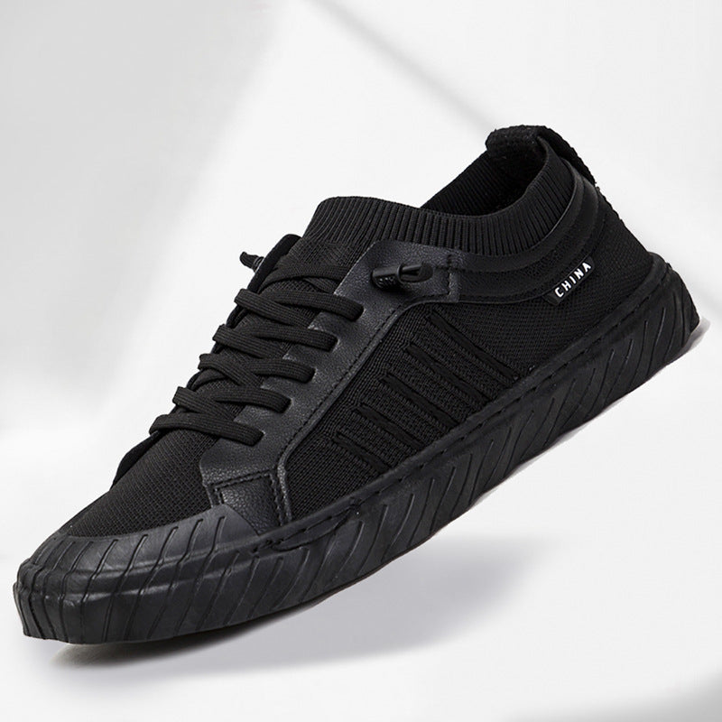 Lightweight Breathable Men's Canvas Trainers for Summer