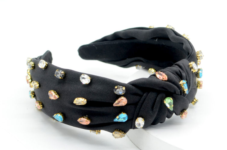 F2210 High-Quality Rhinestone Fabric Headband for Women