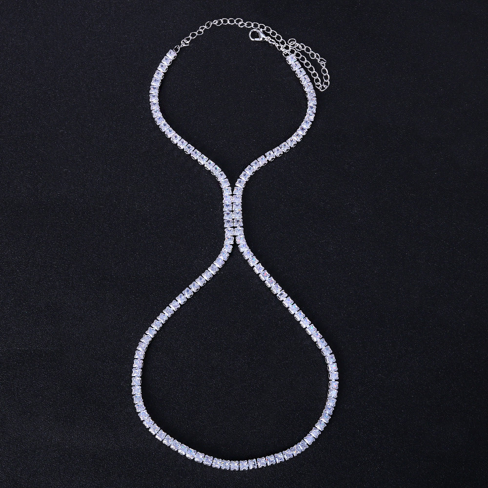 Luxury Zircon Anklet for High Heels and Runway Shows