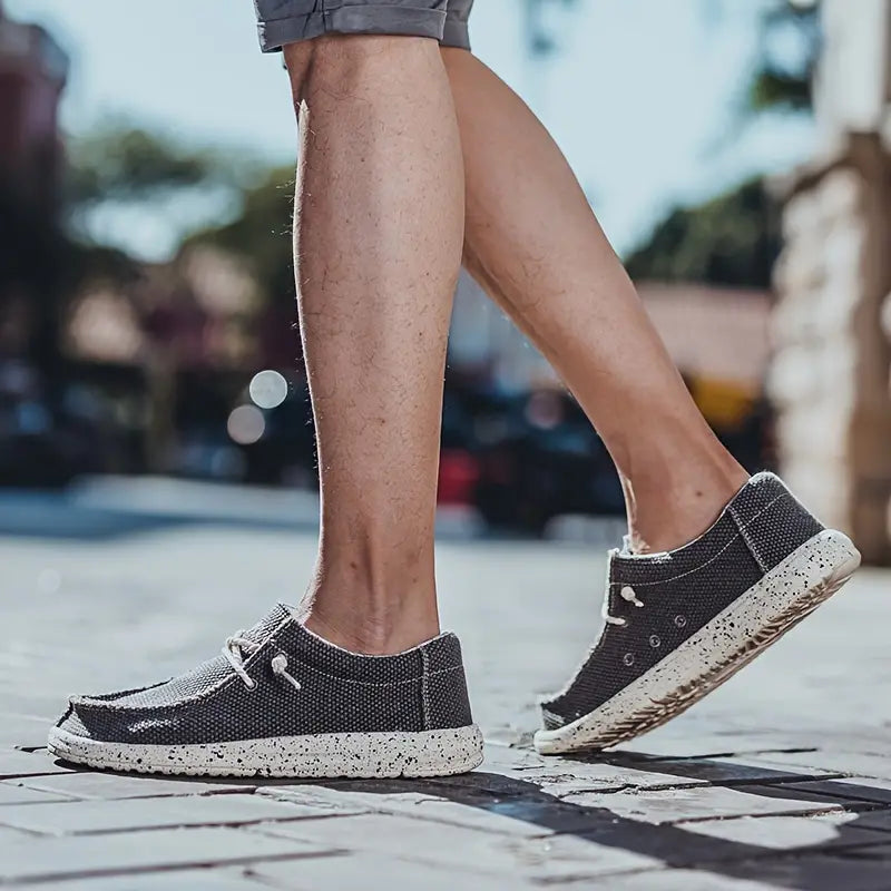 Men's Lightweight Casual Canvas Slip-On Loafers