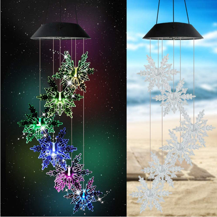 Outdoor Solar LED Wind Chime Light - Hummingbird Design