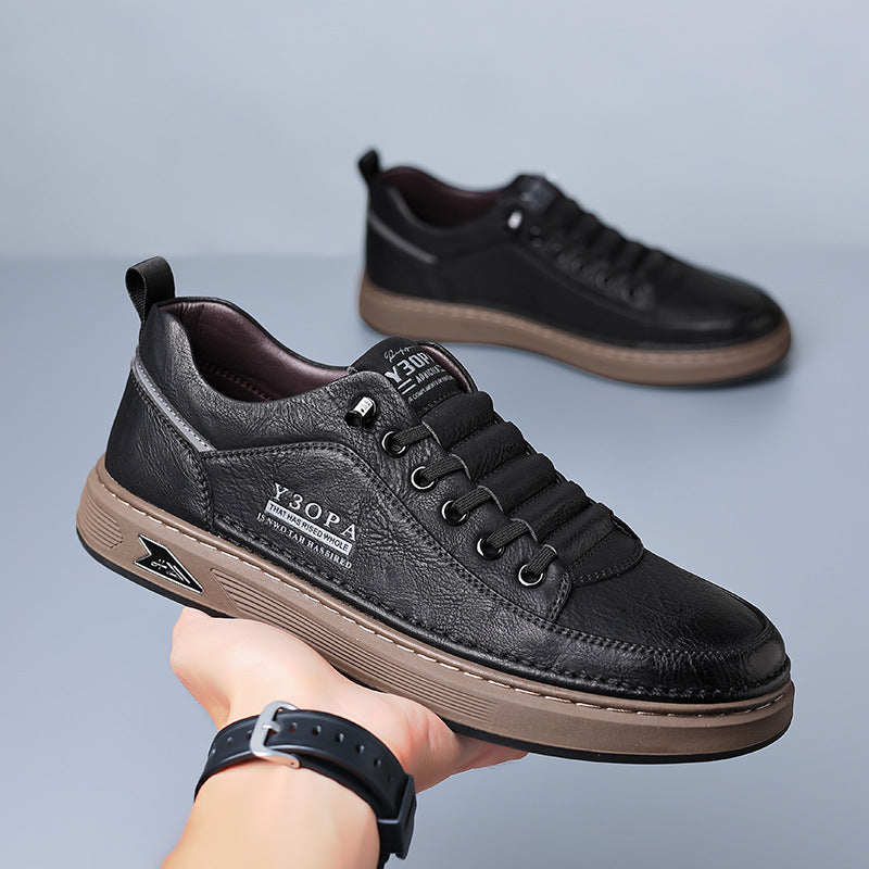 2024 Men's Soft Leather Casual Shoes - Trendy Style