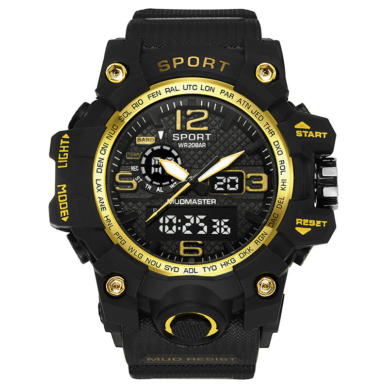 Multifunctional Military Watch for Men - Waterproof Quartz