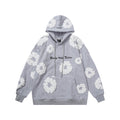 Vintage Cotton Hoodie with Embroidered Letters