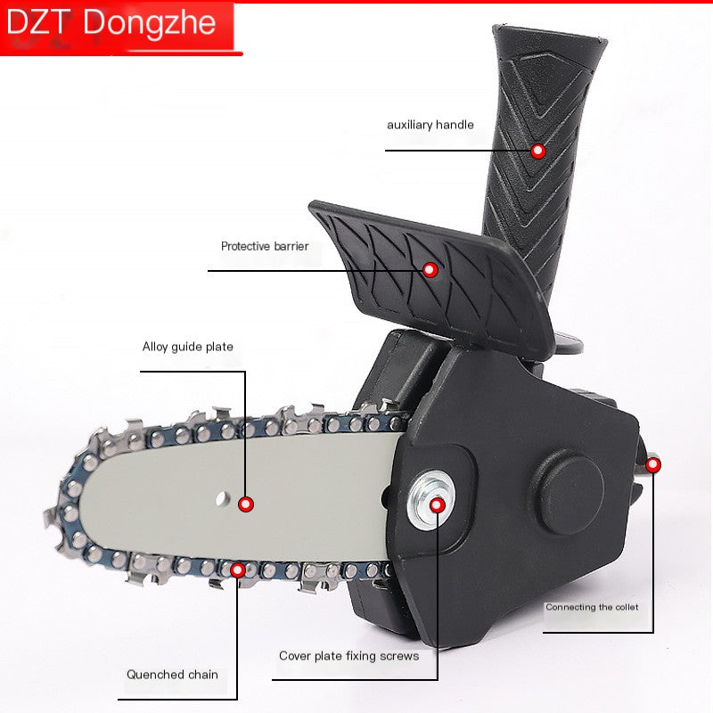 Electric Drill to Chainsaw Conversion Attachment