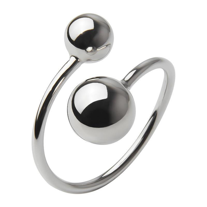 Luxury Gold and Steel Irregular Adjustable Ring