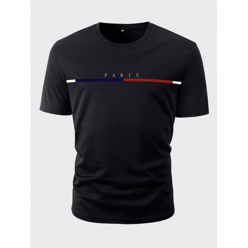 Men's 100% Cotton Printed Short Sleeve T-Shirt