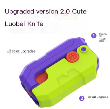 Upgraded 2.0 Glow-in-the-Dark Carrot Knife Toy