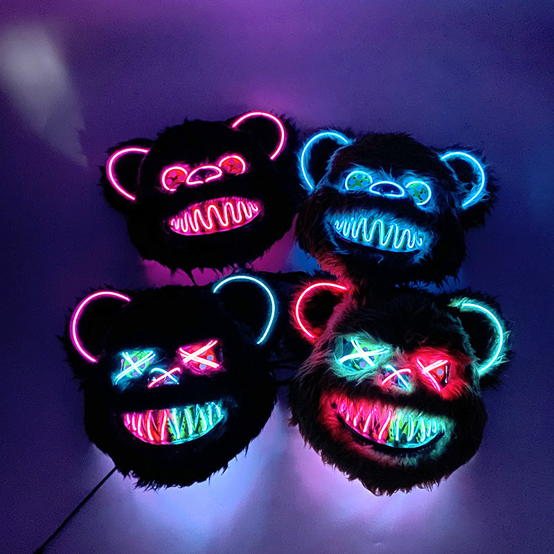 New Dual-Color EL Mask for Halloween Costume Party
