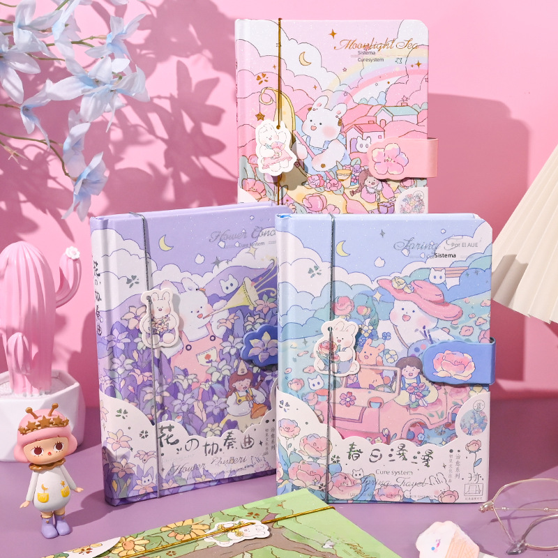 Korean Style Magnetic Notebook for Students (B6 Size)