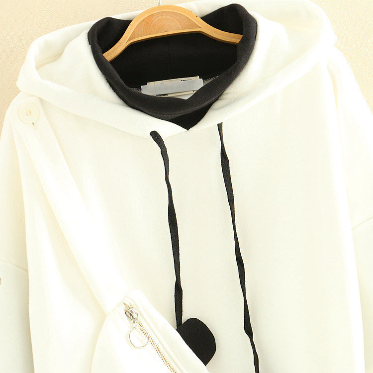 Women’s Two-Piece Fleece Hoodie, Casual Fall/Winter