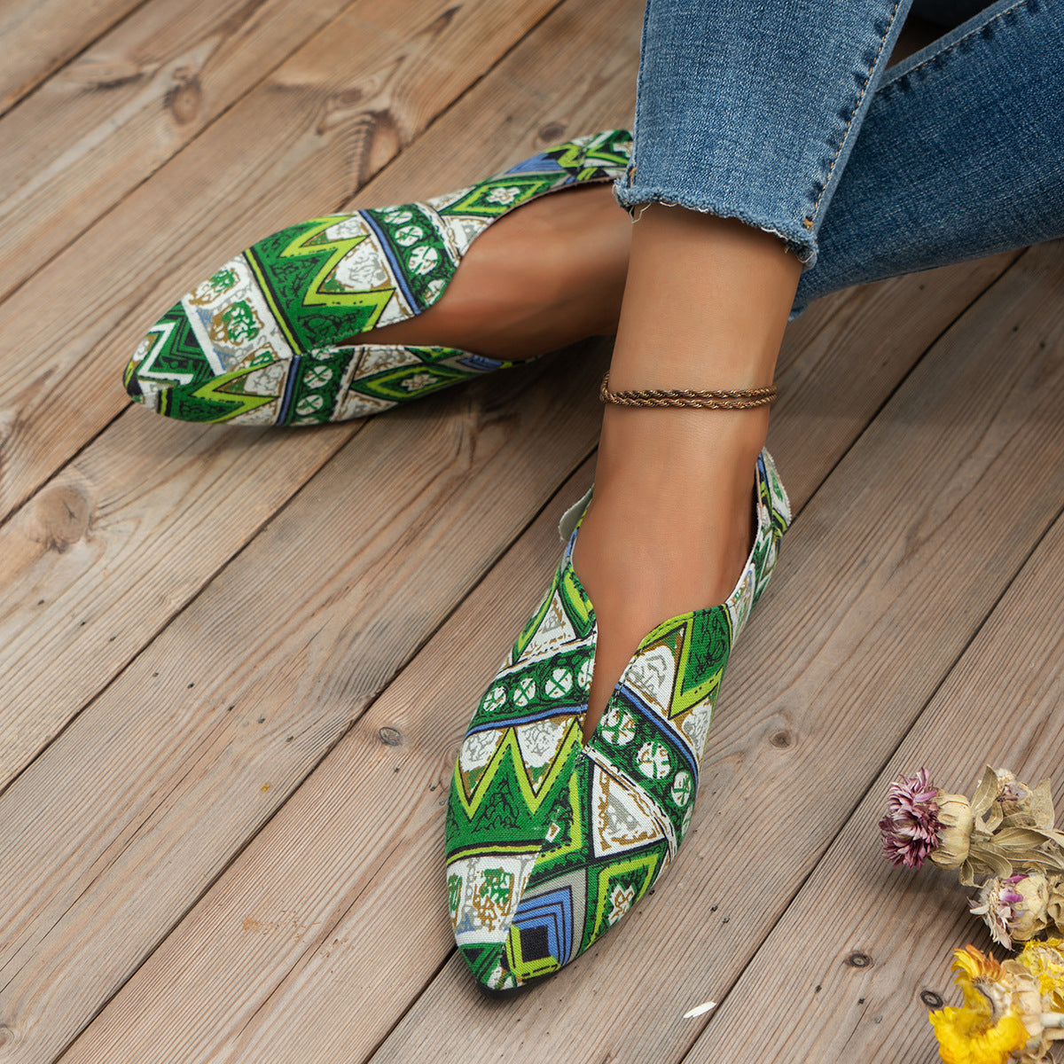 2023 Bohemian Style Women's Casual Flat Shoes