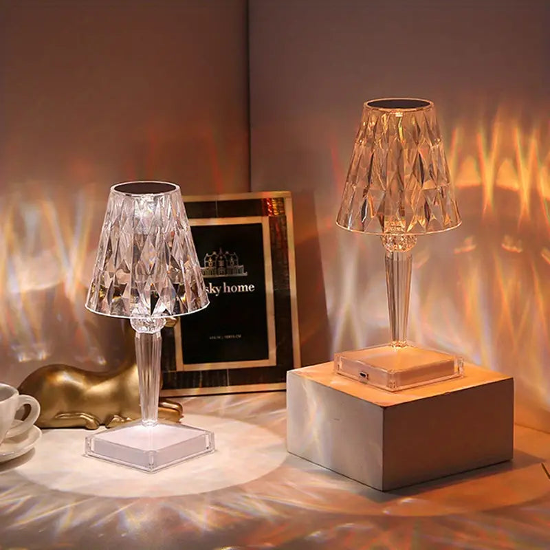 16 Color RGB Touch Control Crystal Night Light Lamp