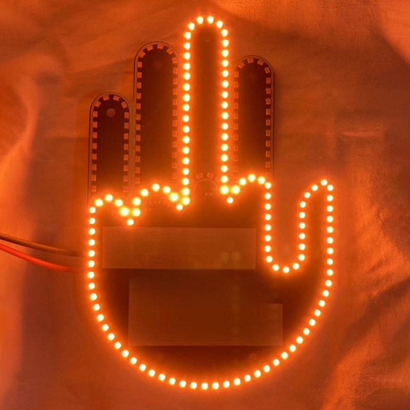 Multifunctional Car Gesture Warning Light for Safety