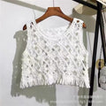 Vintage Ethnic Crochet Embroidered Summer Vest Top