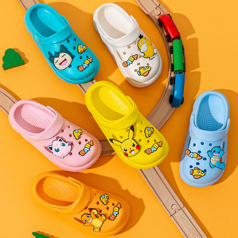 Pikachu Kids' Summer Indoor Slippers - Non-Slip EVA
