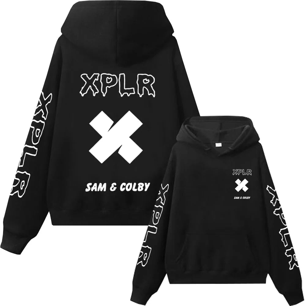 Sam and Colby 2D Fashion Hoodie with Hood