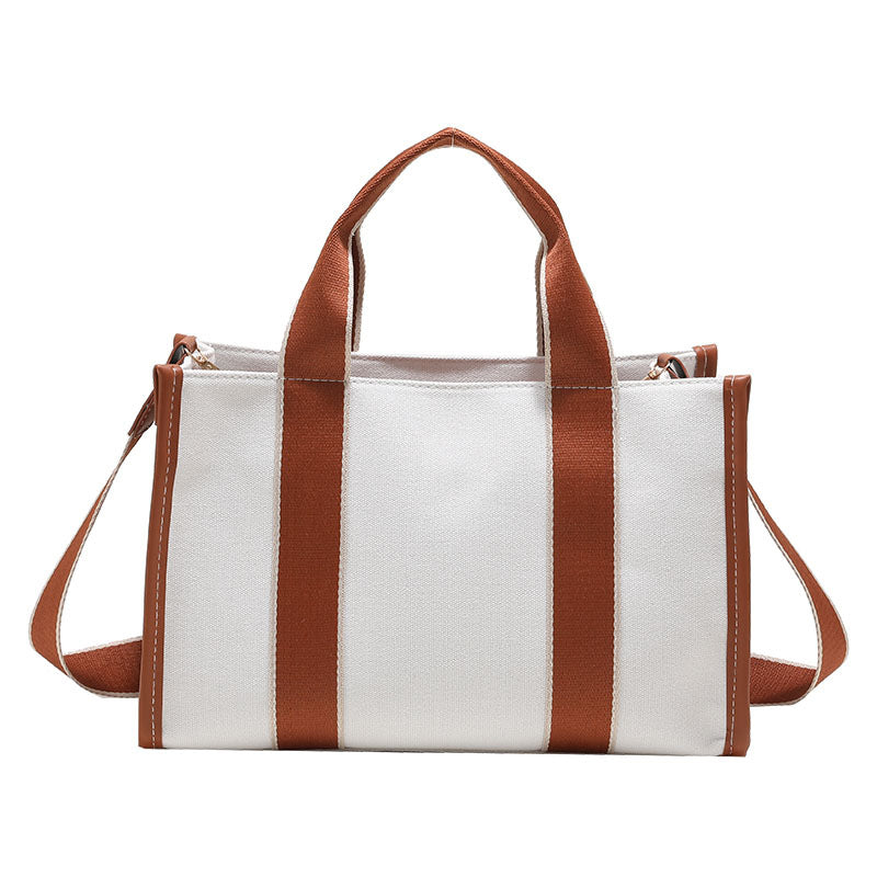 Korean Style Canvas Tote Bag for Women (Large Capacity)