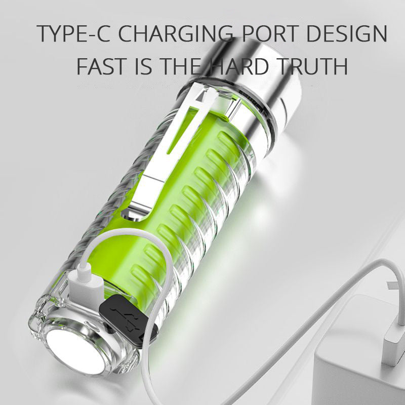 Mini Multi-Function Keychain Light with Purple Laser