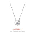 Creative Design Hollow Globe Zircon Silver Necklace