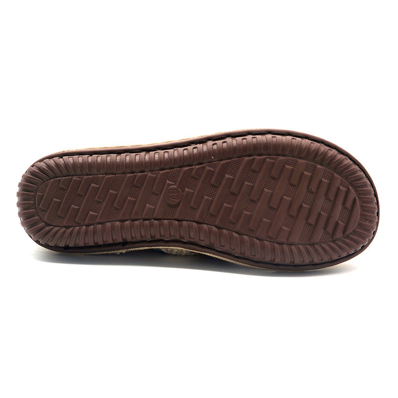 "Beijing Style Women's Soft Sole Casual Embroidered Slip-ons"