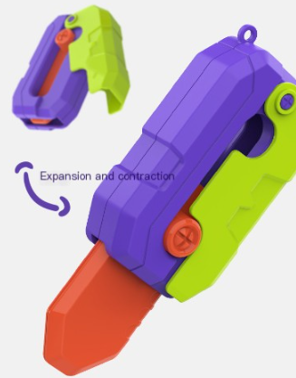 Upgraded 2.0 Glow-in-the-Dark Carrot Knife Toy