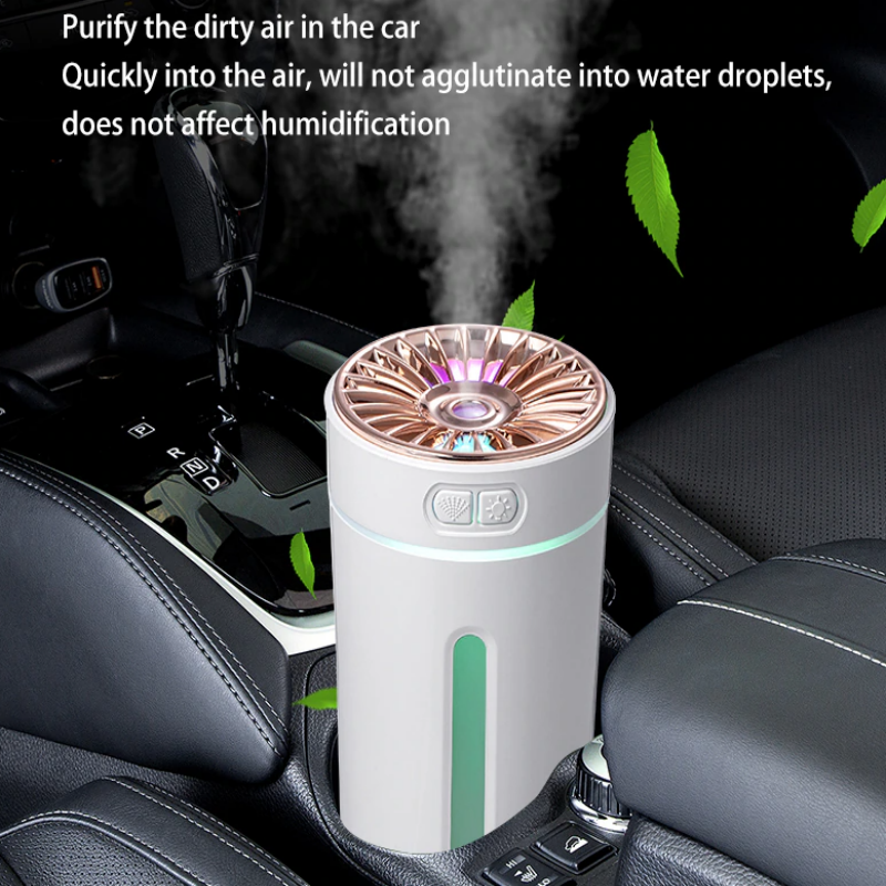 Portable 300ml Ultrasonic Humidifier with LED Light