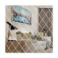 Diamond Pattern Acrylic Wall Mirror Decorative Set