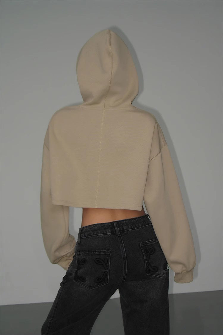 Women's 2023 Autumn Drawstring Hooded Pullover Sweater