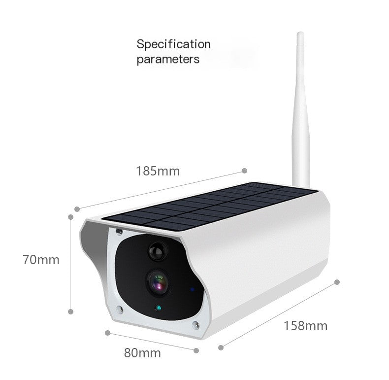 Outdoor Solar Wireless WiFi Security Camera with Night Vision