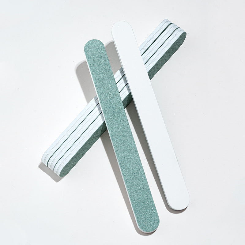 Green and White Nail Buffer Polishing Tool Set